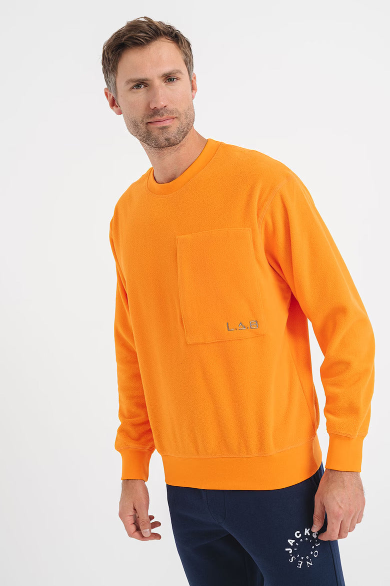 Jack&Jones Erkek Oversize Sweatshirt - Minimalist Stil - Günlük Kullanım