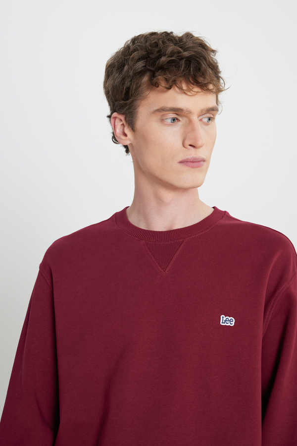Regular Fit Bisiklet Yaka İçi Polarlı Sweatshirt Lee