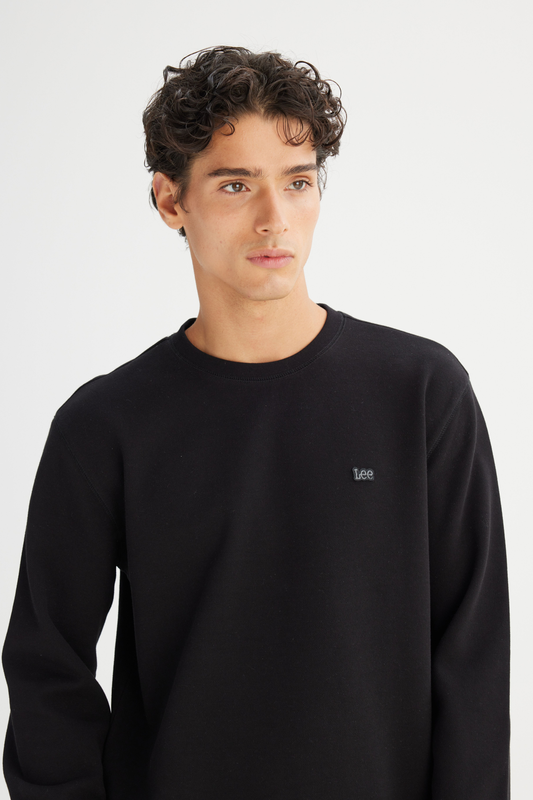 Regular Fit Crew Neck Printed Sweatshirt Lee