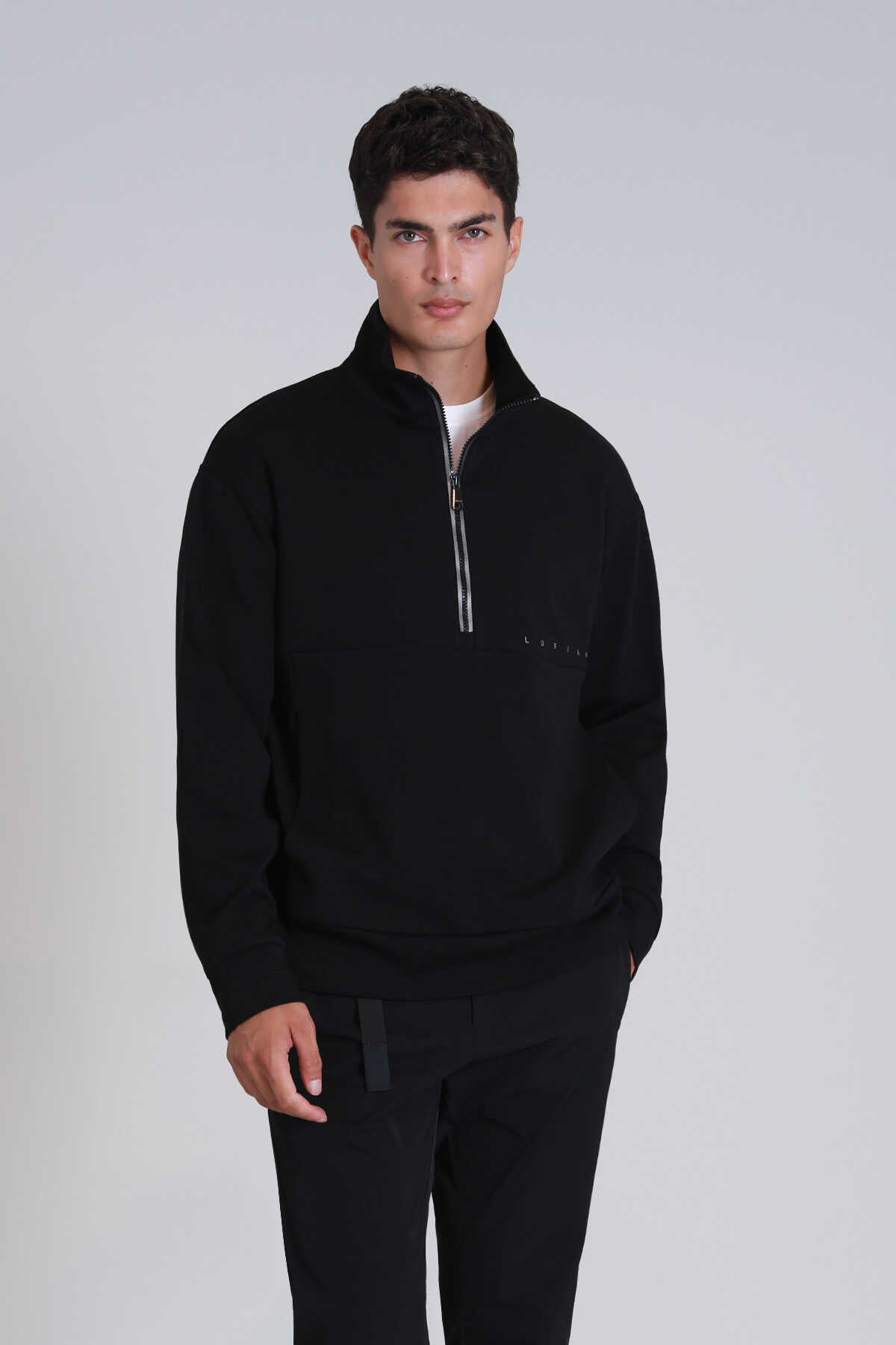 Lufian Minimalist Oversize Erkek Sweatshirt - Günlük Kullanım Main image