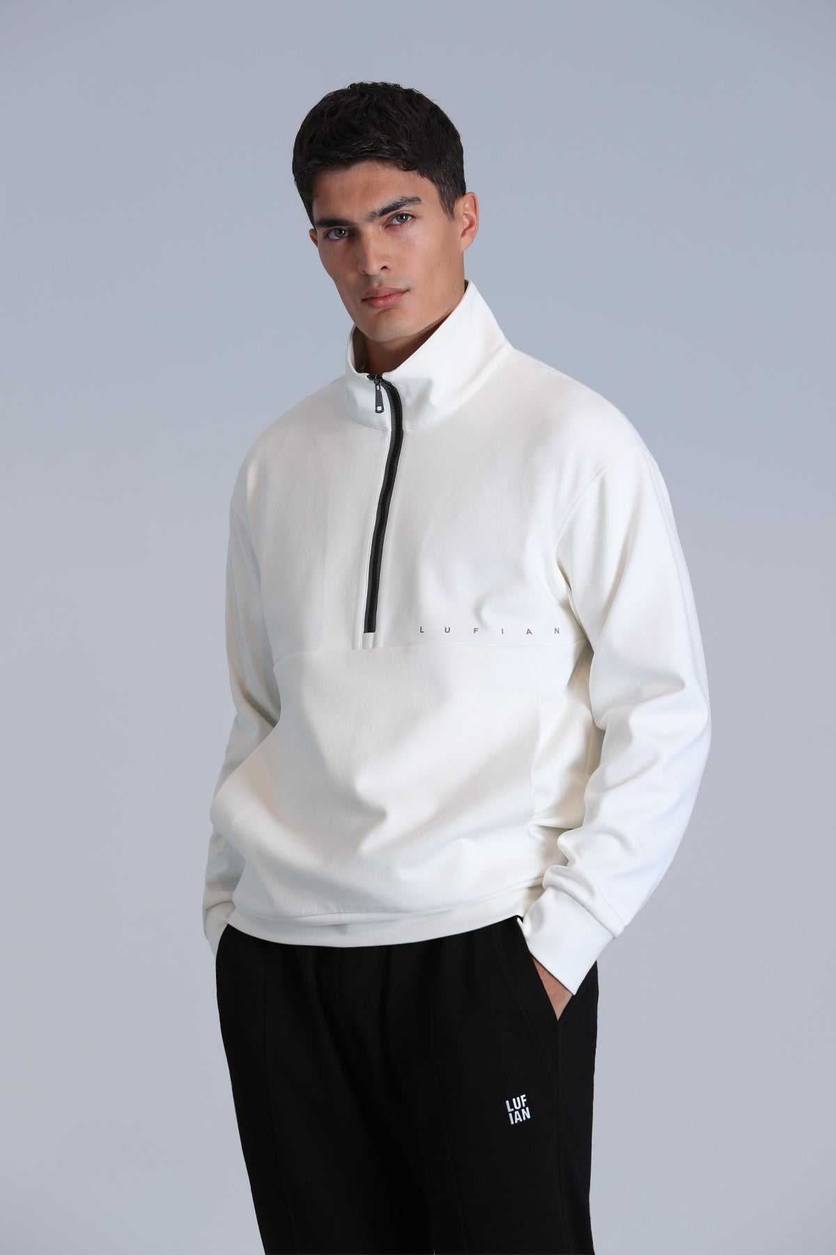 Lufian Minimalist Oversize Erkek Sweatshirt - Günlük Kullanım Secondary image