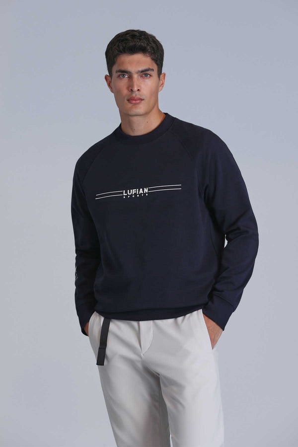 Lufian Oversize Erkek Sweatshirt - Yuvarlak Yaka Günlük Stil