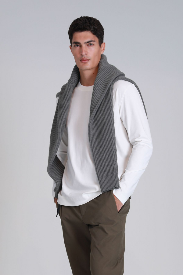 Lufian Minimalist Uzun Kol Regular Fit Erkek Sweatshirt - Günlük Şıklık