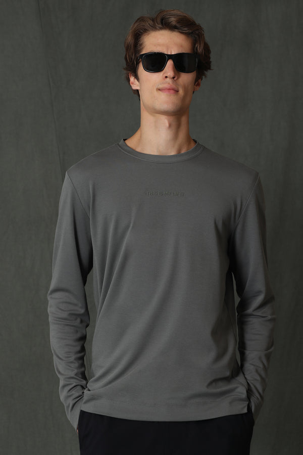 Lufian Minimalist Oversize Uzun Kol Erkek Sweatshirt - Günlük Kombinleriniz İçin