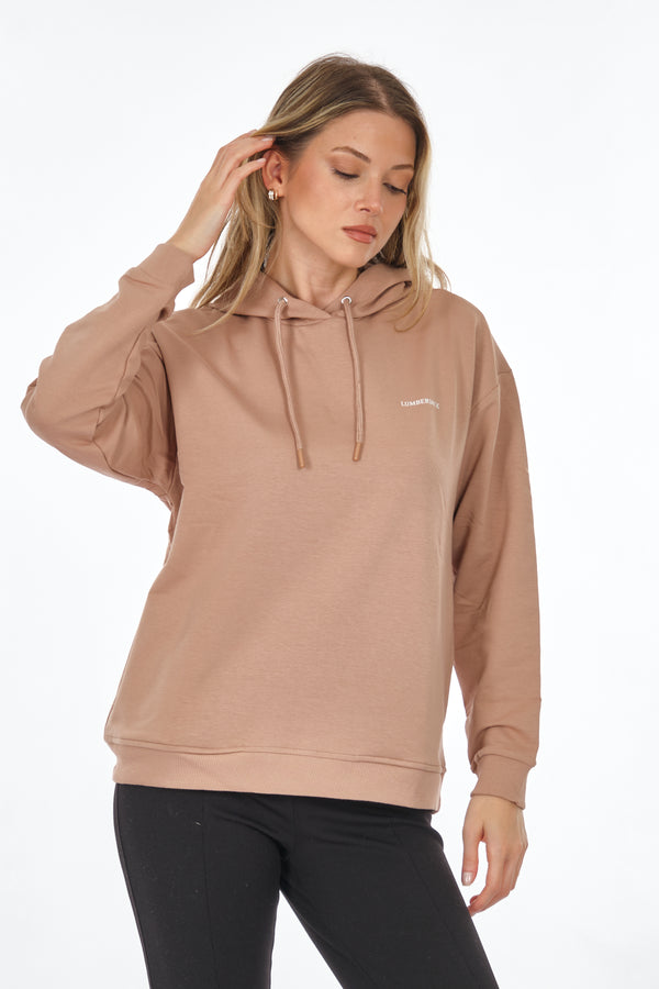 Lumberjack Oversize Kapüşonlu Kadın Sweatshirt - Rahat ve Şık!