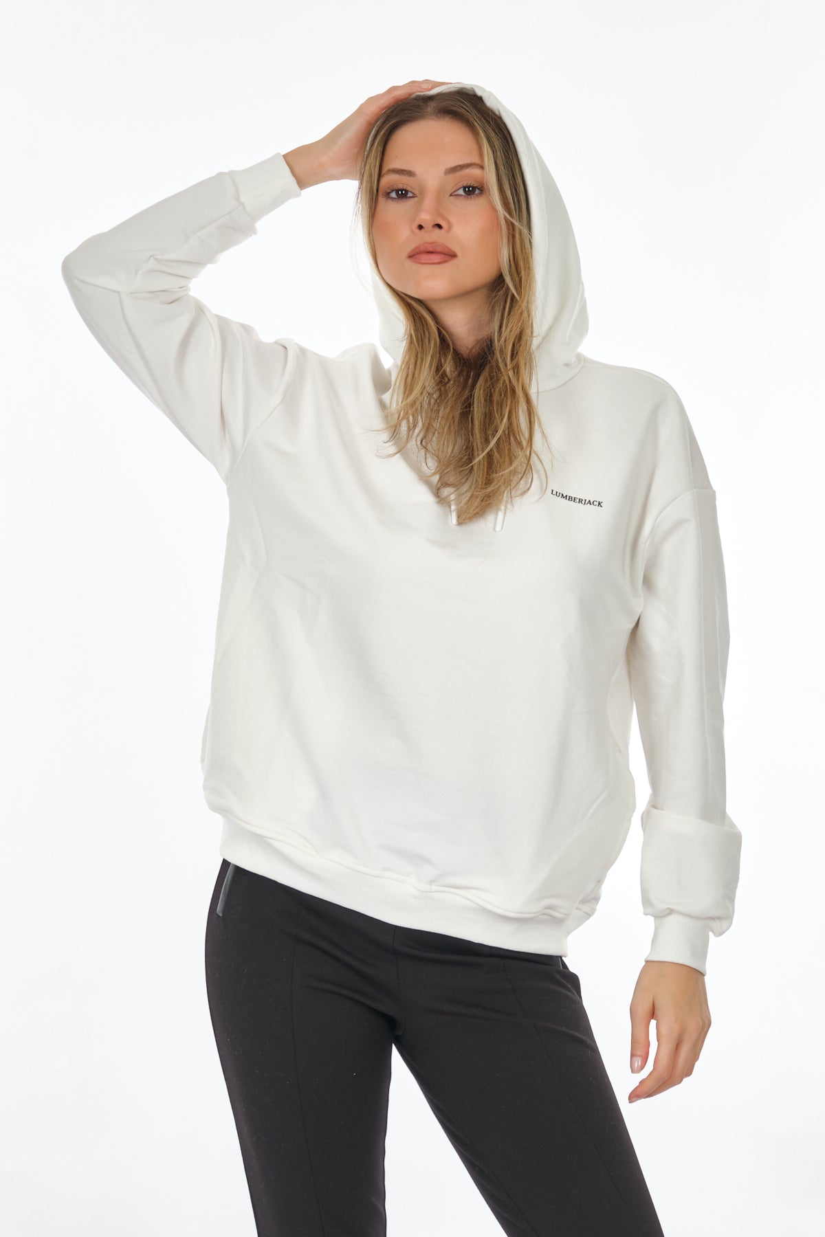 Lumberjack Oversize Kapüşonlu Kadın Sweatshirt - Rahat ve Şık!