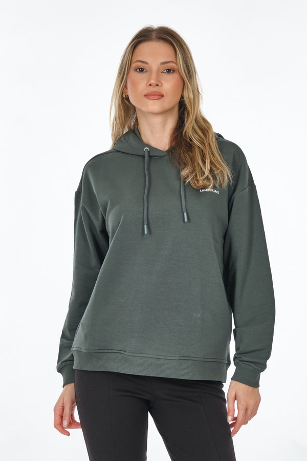 Lumberjack Oversize Kapüşonlu Kadın Sweatshirt - Rahat ve Şık!