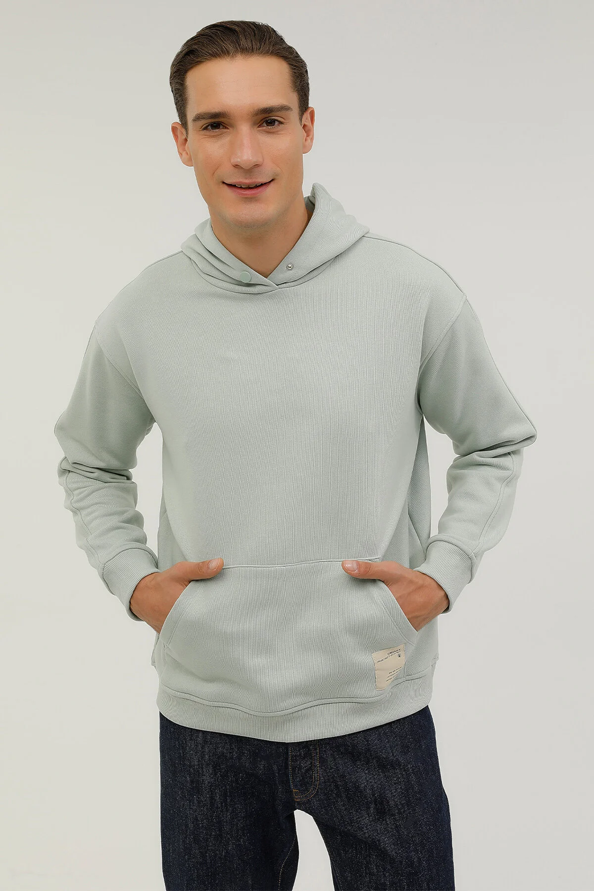 Lumberjack Erkek Oversize Kapüşonlu Sweatshirt - Rahat ve Şık Main image
