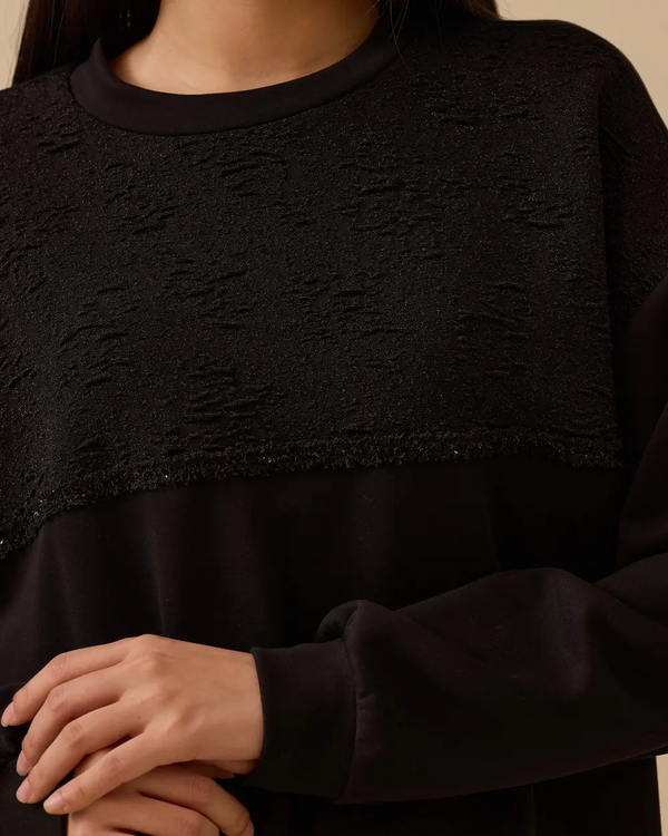 sim detaylı uzun sweatshirt Scl