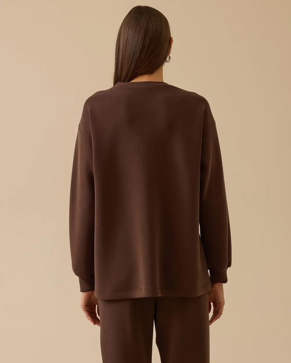aksesuar detaylı bol kol sweatshirt Seçil