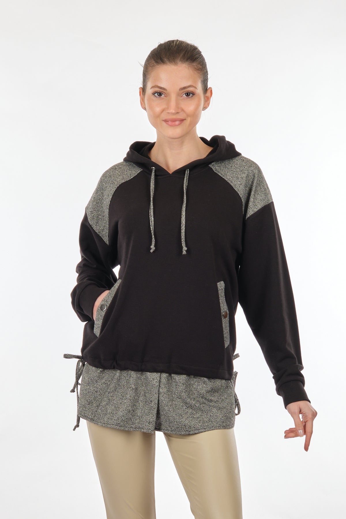Unique Mode Oversize Kapüşonlu Kadın Sweatshirt - Rahat ve Şık Secondary image