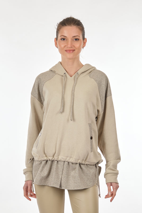 Unique Mode Oversize Kapüşonlu Kadın Sweatshirt - Rahat ve Şık
