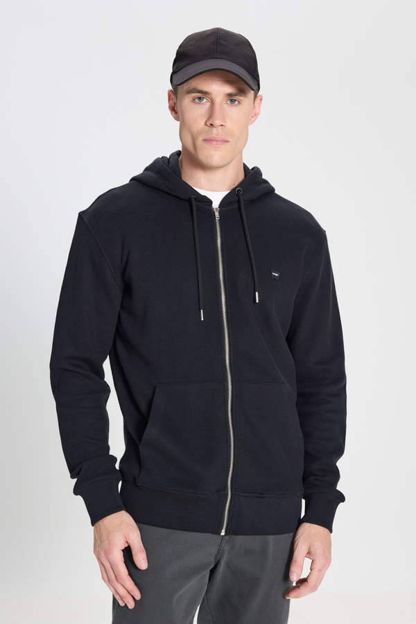 Regular Fit Normal Kesim Kapüşonlu %100 Pamuk Sweatshirt Sweatshirt Wrangler