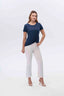Canel Minimalist Büküm Detaylı Kısa Kol Kadın T-Shirt - Günlük