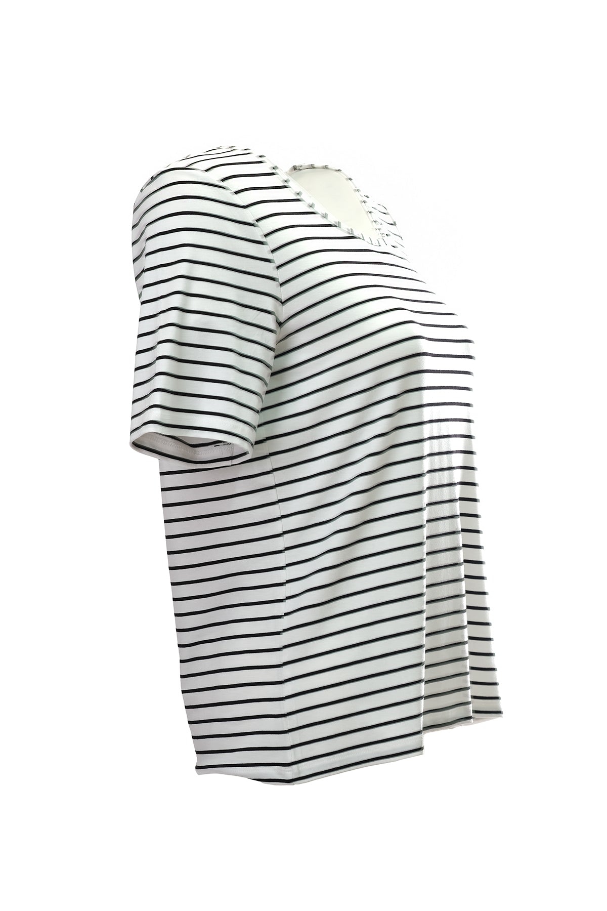 Canel Minimalist Çizgili Kadın T-Shirt - Rahat ve Şık Günlük Kullanım