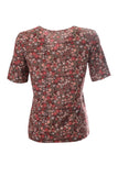 Canel Minimalist Floral Women's T-Shirt - Short Sleeve Regular Fit