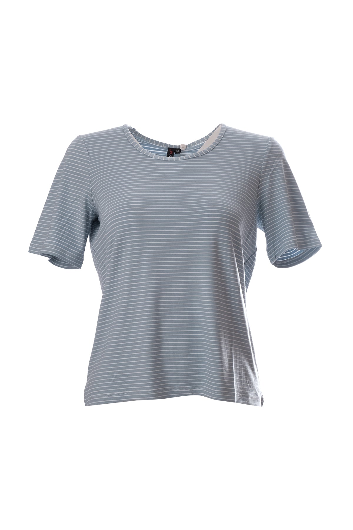 Canel Minimalist Çizgili Kısa Kol Kadın T-Shirt - Günlük Kullanım Main image