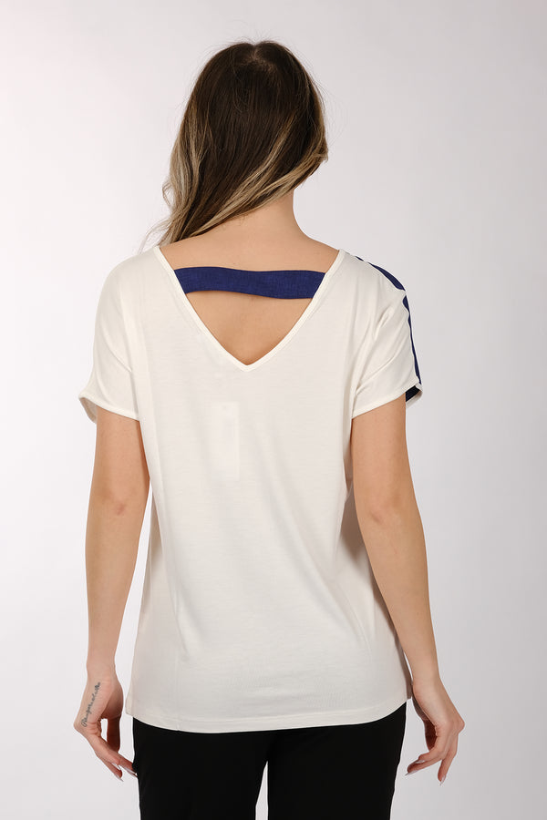 Daıdo Oversize V Yaka Kadın T-Shirt - Minimalist Tasarım