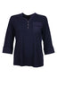 Daıdo Kadın Regular Kalıp Hakim Yaka Cepli Üç Çeyrek Kol Pamuklu Örme T-Shirt 19K321900100