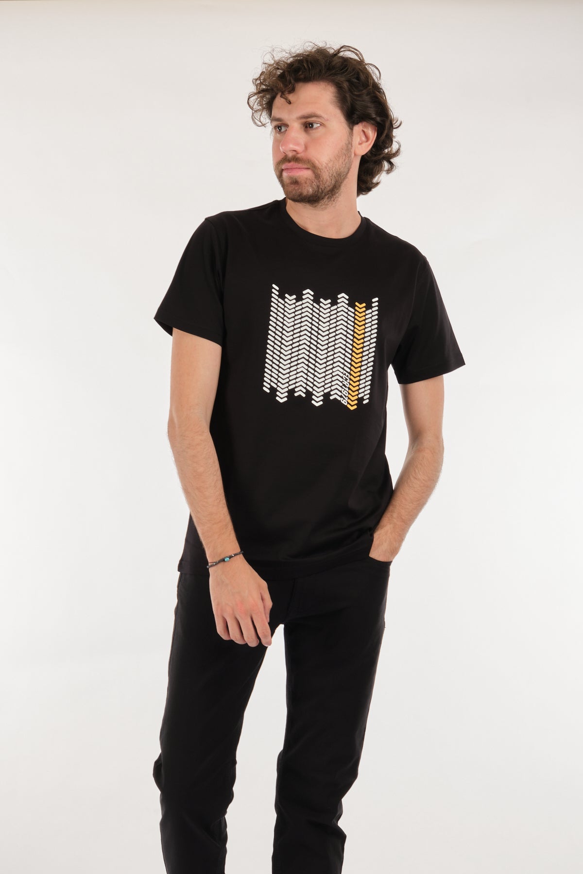 Ecer Minimalist Desenli Erkek T-Shirt - Kısa Kol, Yuvarlak Yaka, Günlük Main image