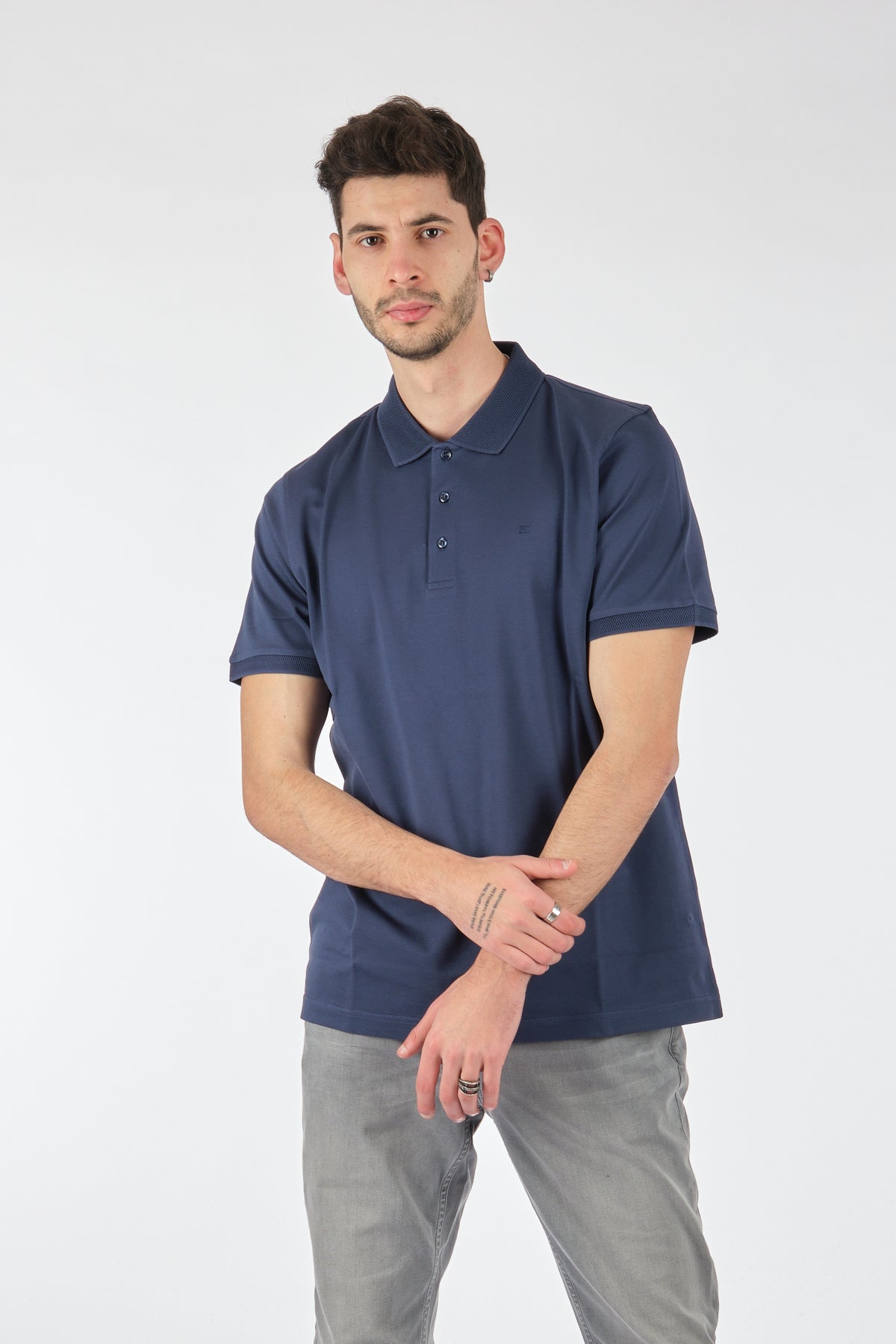 Ecer Erkek Polo Yaka Kısa Kol T-Shirt - Regular Fit - Günlük