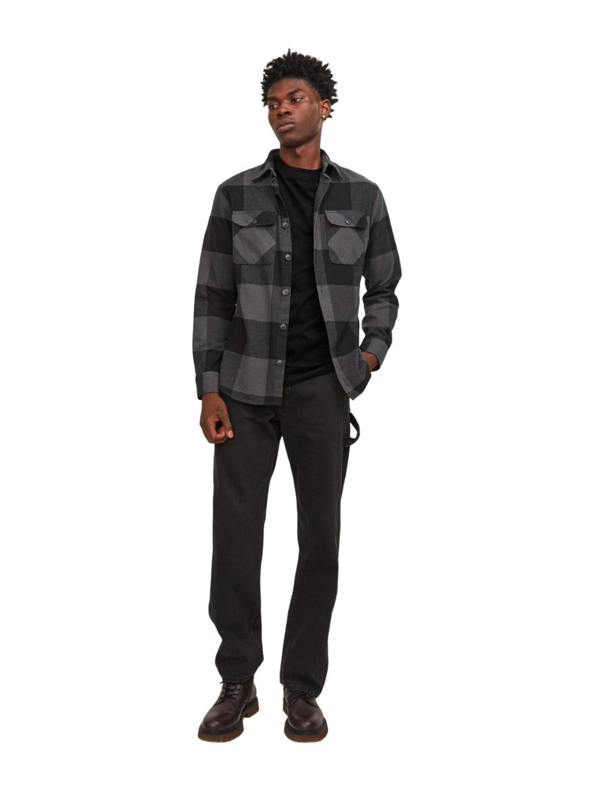 Jack&Jones Oversize Minimalist Erkek T-Shirt - Rahat Kesim Kısa Kol