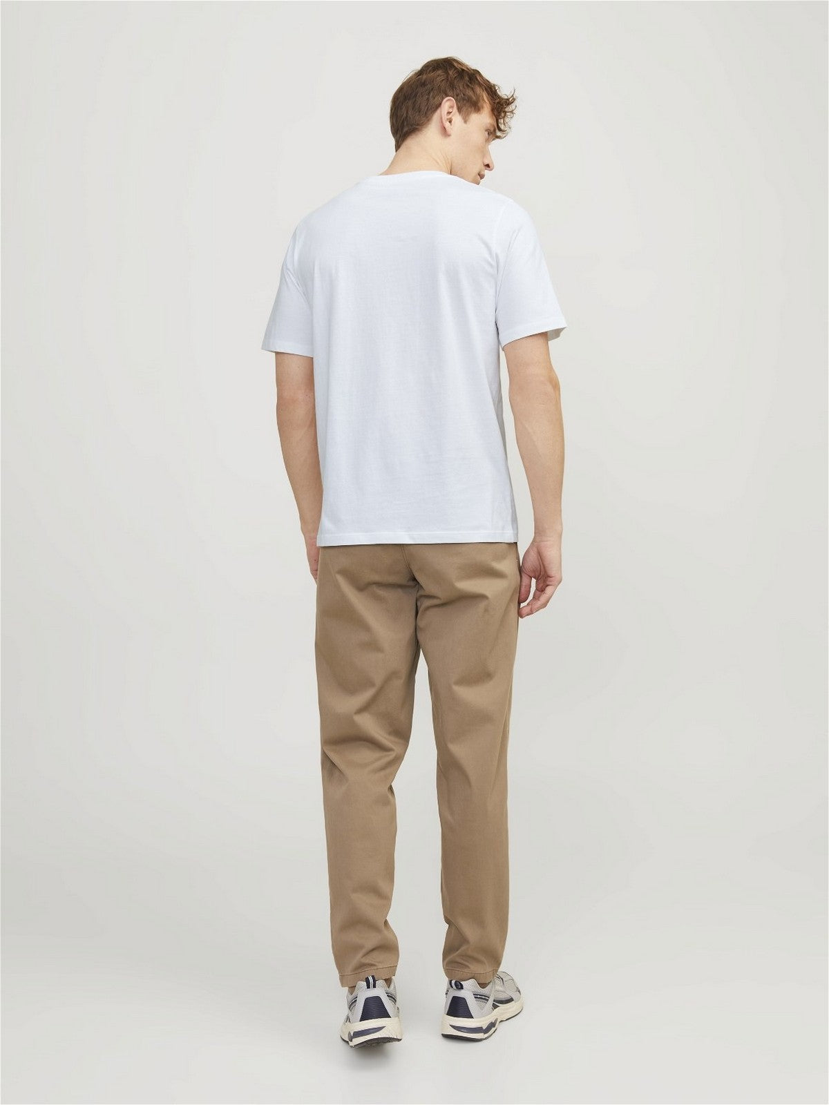 Jack&Jones Plus Oversize Minimalist Tişört - Kısa Kol Yuvarlak Yaka