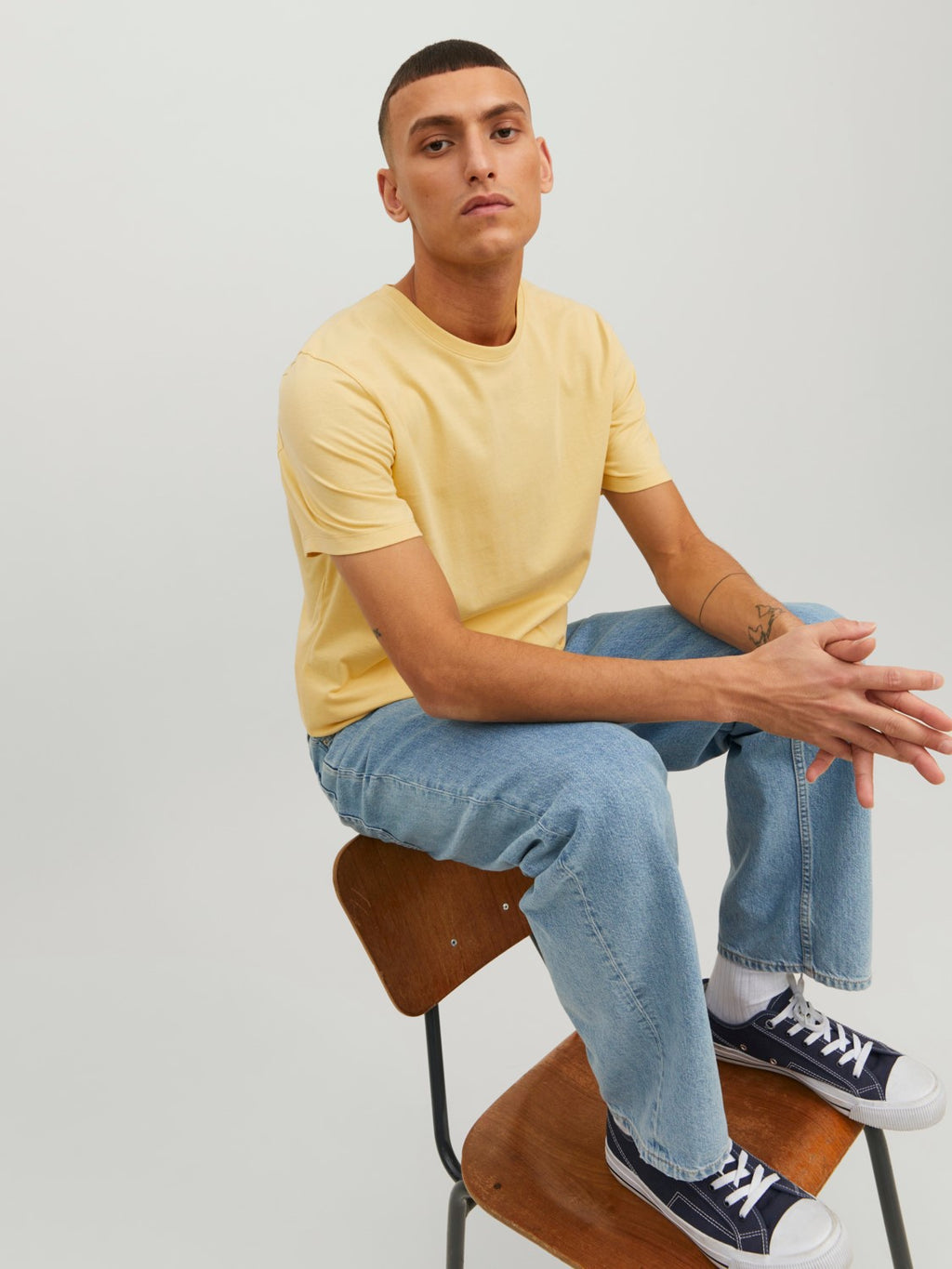Jack&Jones Oversize Erkek T-Shirt - Minimalist Stil, Günlük Kullanım