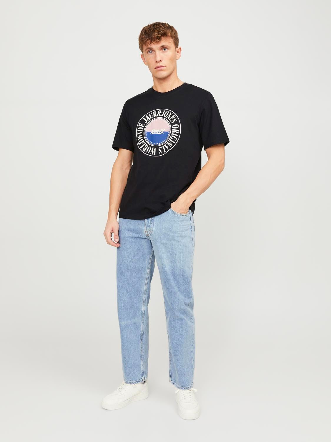 Jack&Jones Minimalist Oversize Erkek T-Shirt - Günlük Stil