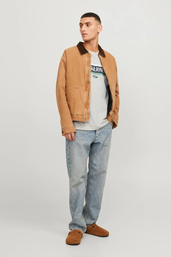 Jack&Jones Minimalist Oversize Erkek T-Shirt - Günlük Stil