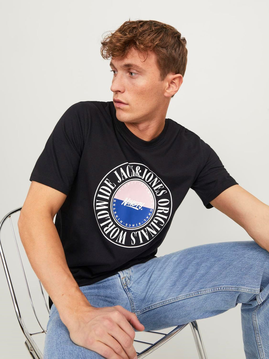 Jack&Jones Minimalist Oversize Erkek T-Shirt - Günlük Stil