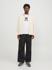 Jack&Jones Oversize Minimalist Erkek T-Shirt - Günlük Kullanım