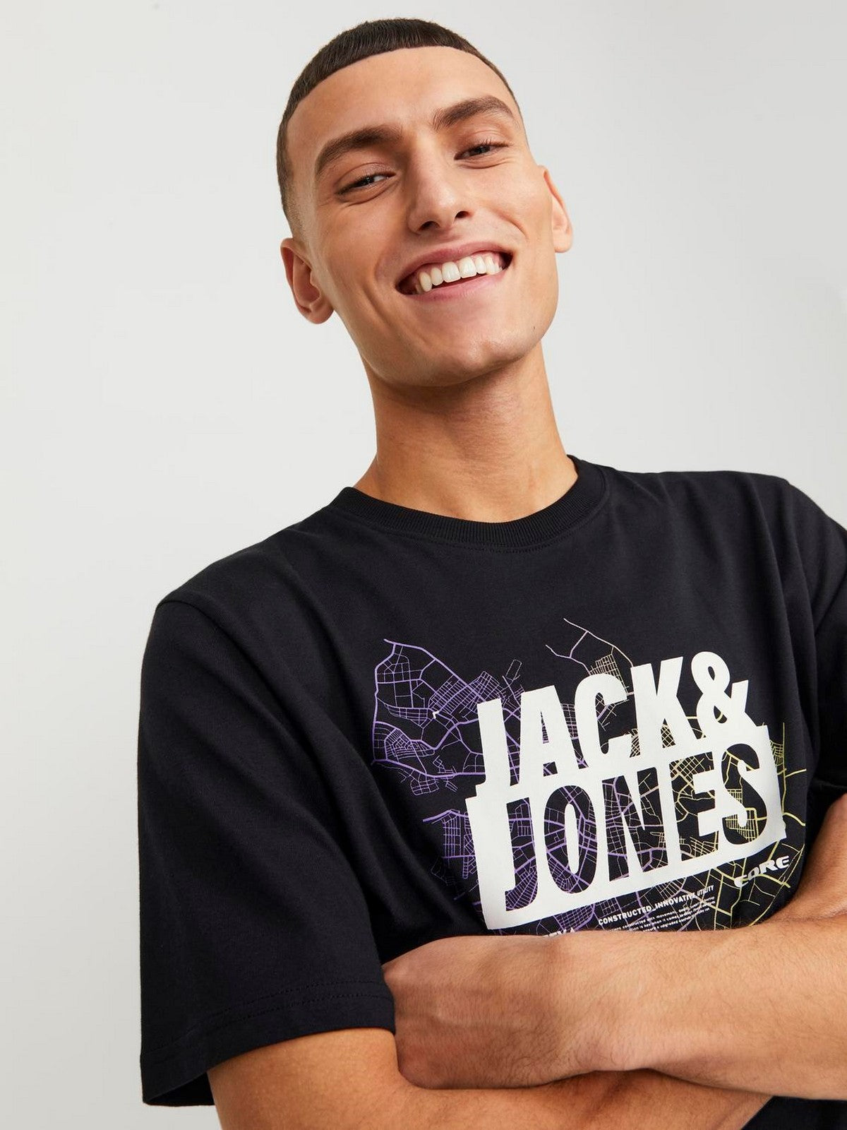 Jack&Jones Oversize Minimalist Erkek T-Shirt - Günlük Kullanım