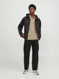 Jack&Jones Minimalist Polo Yaka Kısa Kol Erkek Tişört - Günlük Stil