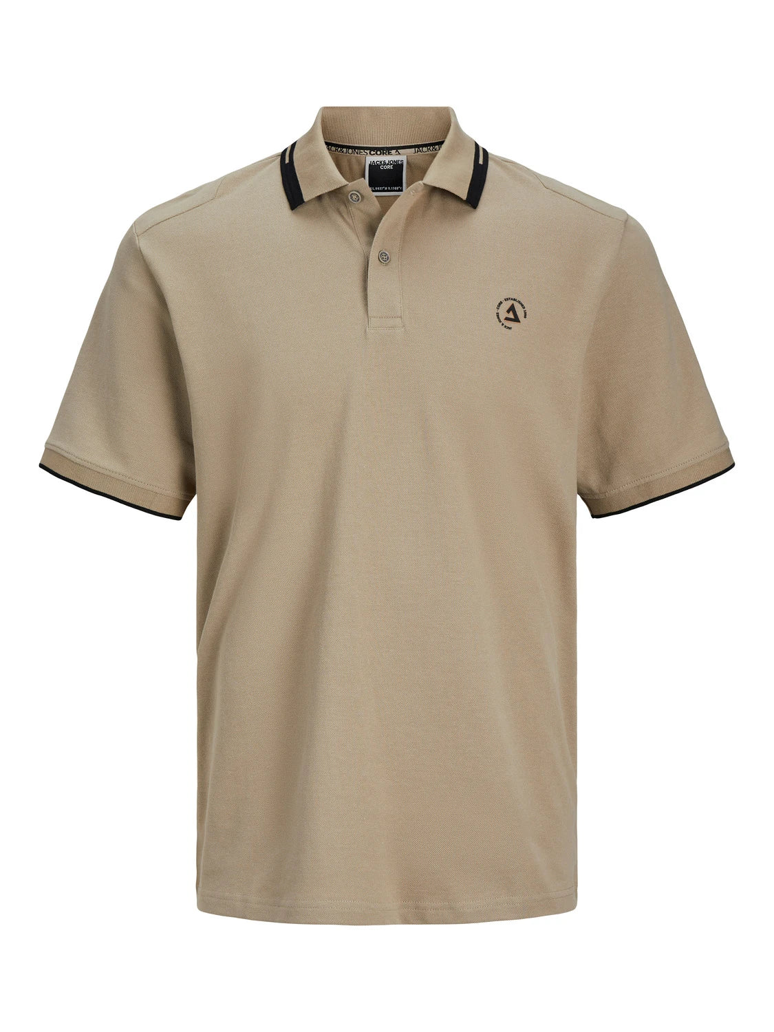 Jack&Jones Minimalist Polo Yaka Kısa Kol Erkek Tişört - Günlük Stil