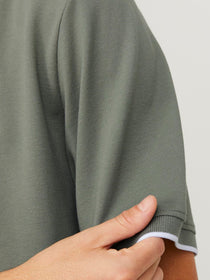 Jack&Jones Minimalist Polo Yaka Kısa Kol Erkek Tişört - Günlük Stil