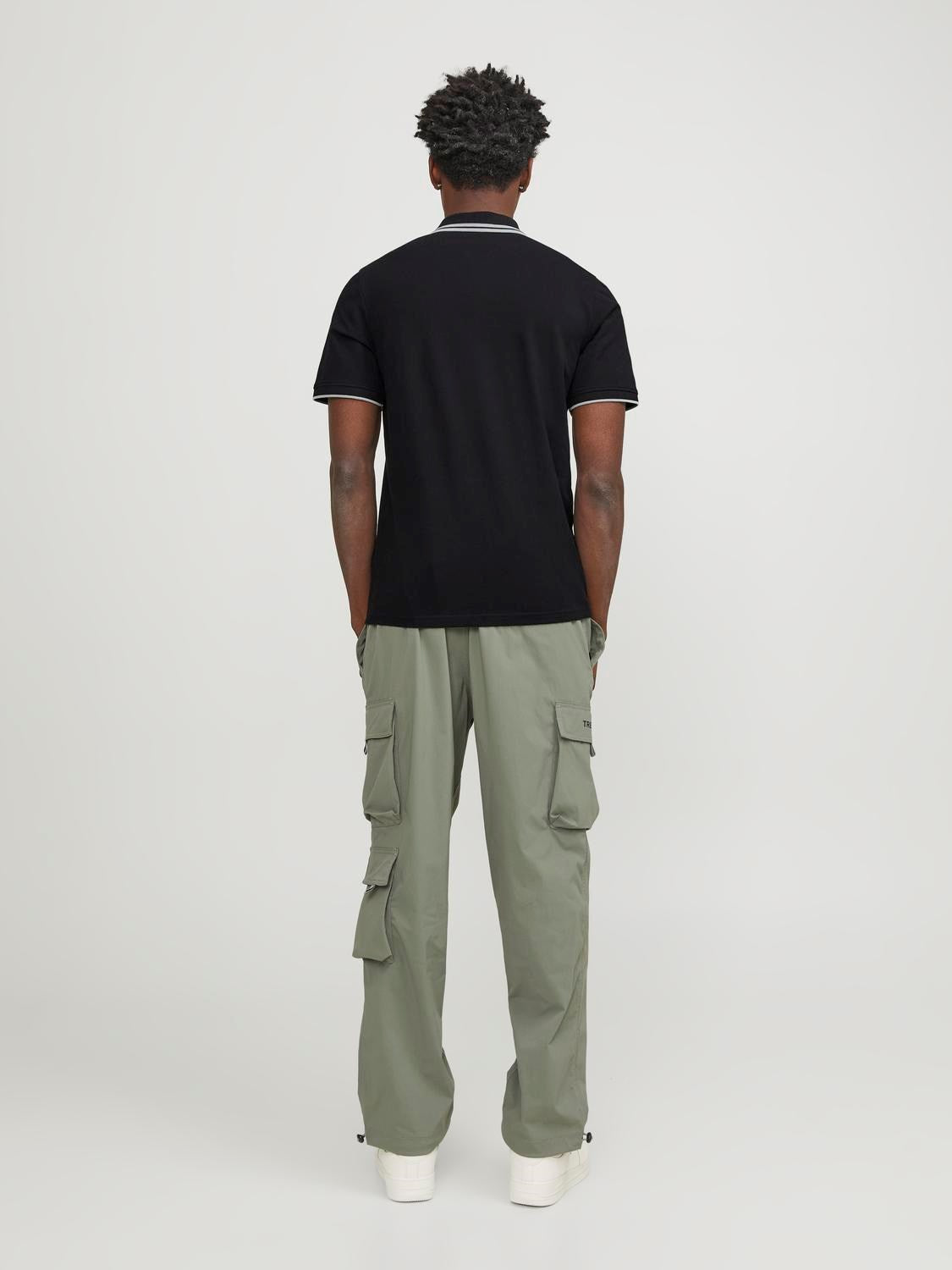 Jack&Jones Minimalist Polo Yaka Kısa Kol Erkek Tişört - Günlük Stil