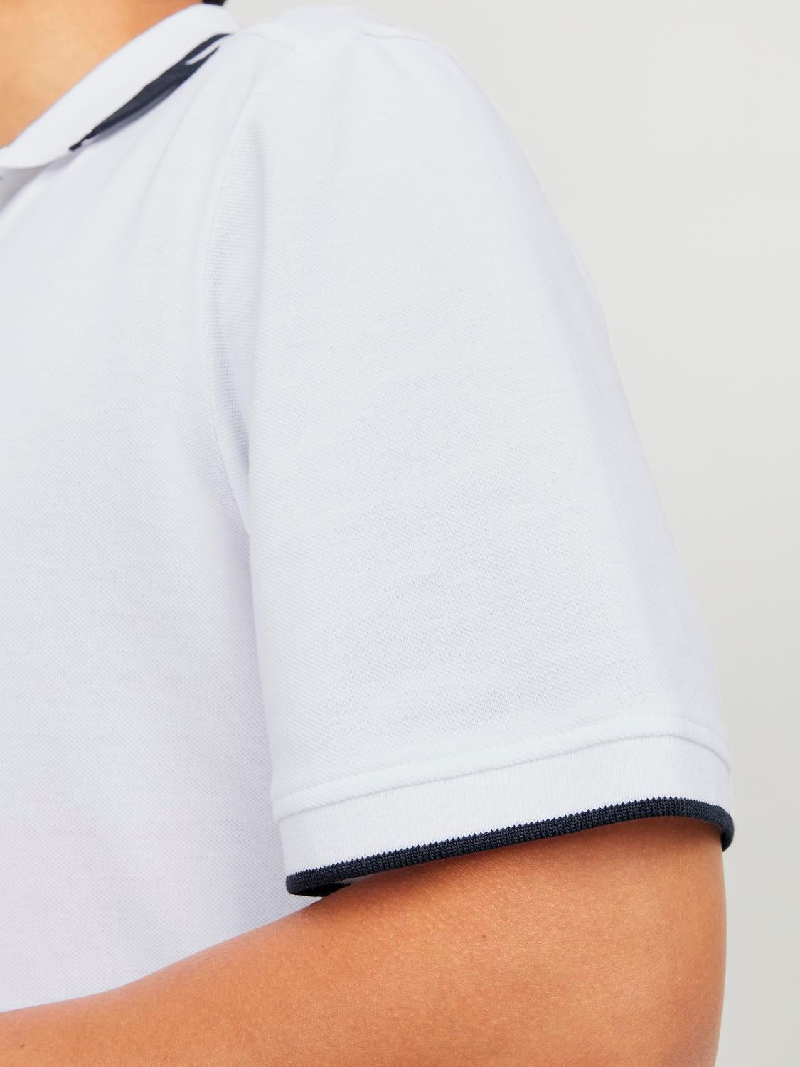 Jack&Jones Minimalist Polo Yaka Kısa Kol Erkek Tişört - Günlük Stil