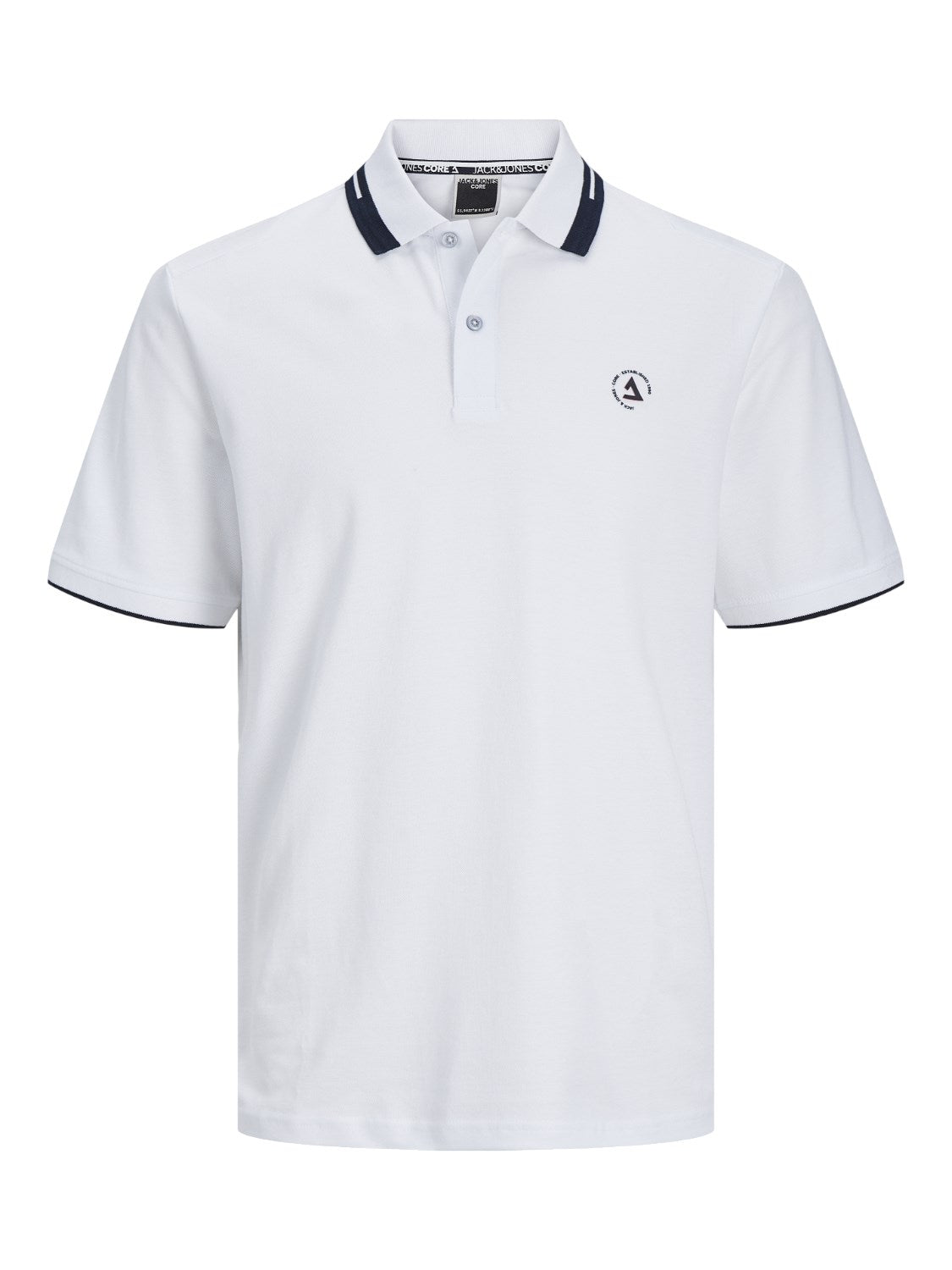 Jack&Jones Minimalist Polo Yaka Kısa Kol Erkek Tişört - Günlük Stil
