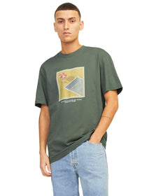 Jack&Jones Minimalist Oversize Erkek T-Shirt - Kısa Kol Yuvarlak Yaka