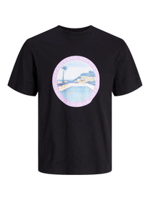 Jack&Jones Minimalist Oversize Erkek T-Shirt - Kısa Kol Yuvarlak Yaka