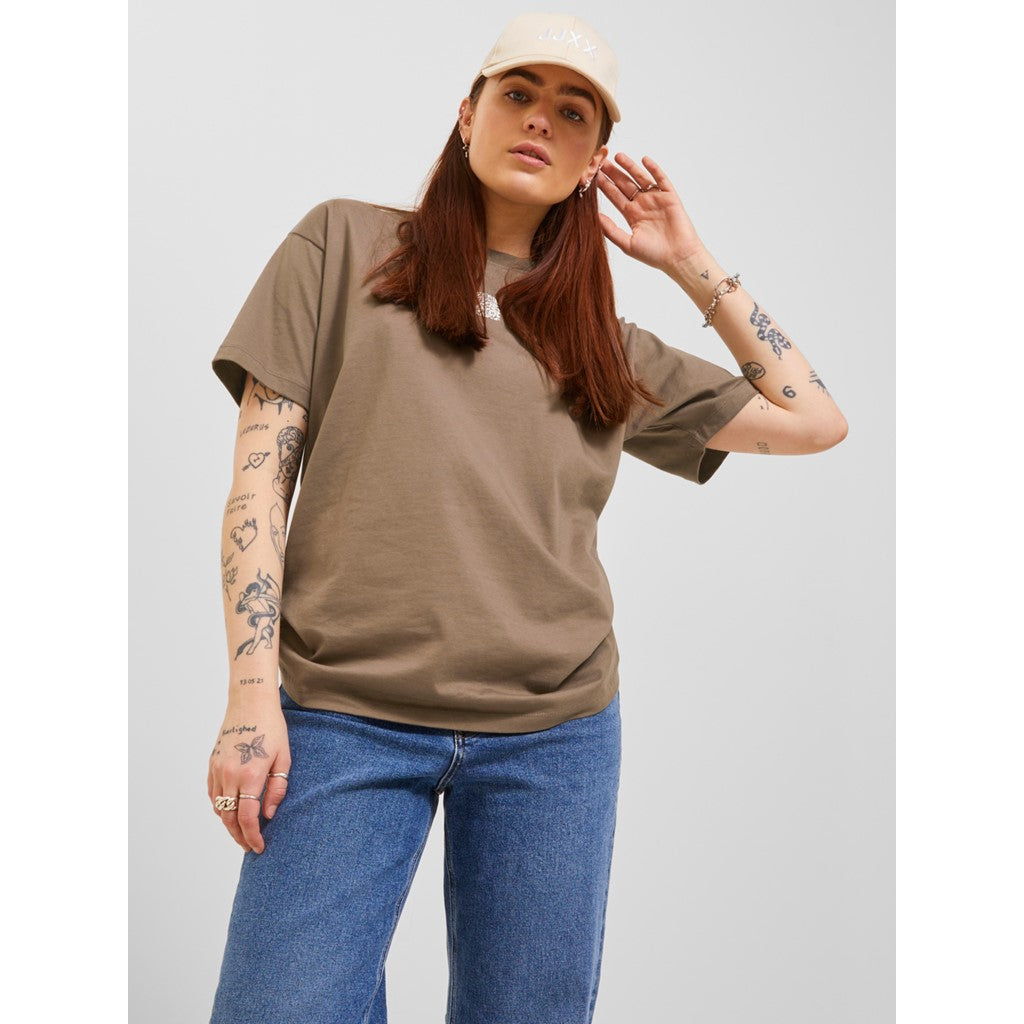 Jack&Jones JJXX Oversize Minimalist Kadın Tişört - Kısa Kol Günlük Secondary image