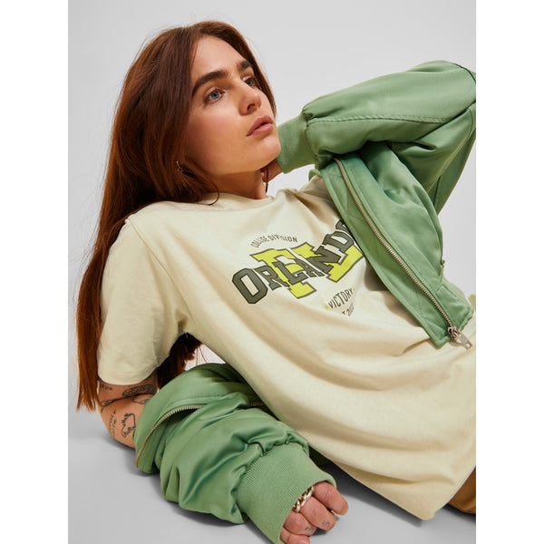 Jack&Jones JJXX Oversize Kadın T-Shirt - Kısa Kol, Minimalist, Günlük