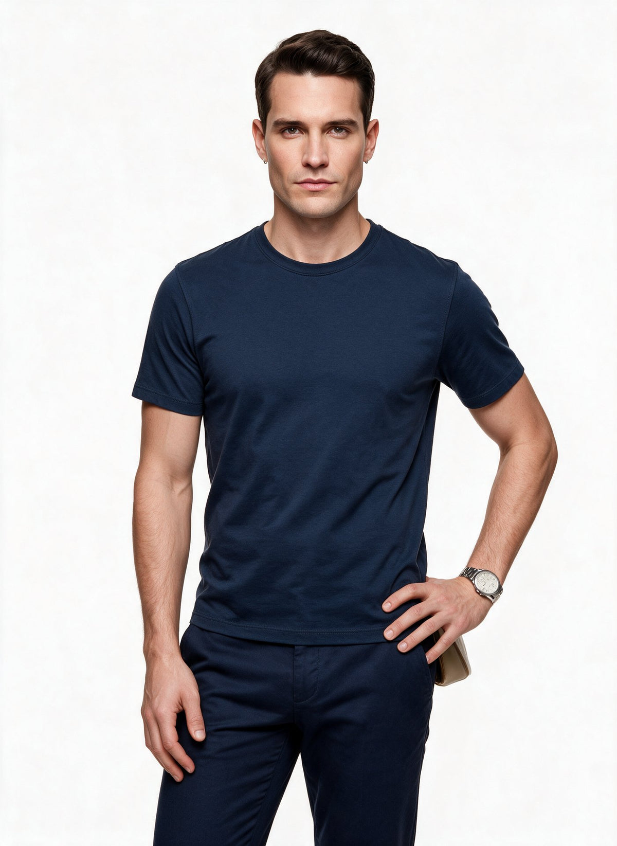 JSCO Erkek Bisiklet Yaka Pamuklu Kısa Kollu Standart Kalıp T-Shirt JSJS068 Main image