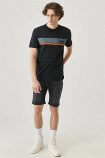 Lee Minimalist Erkek T-Shirt - Kısa Kol Yuvarlak Yaka Günlük