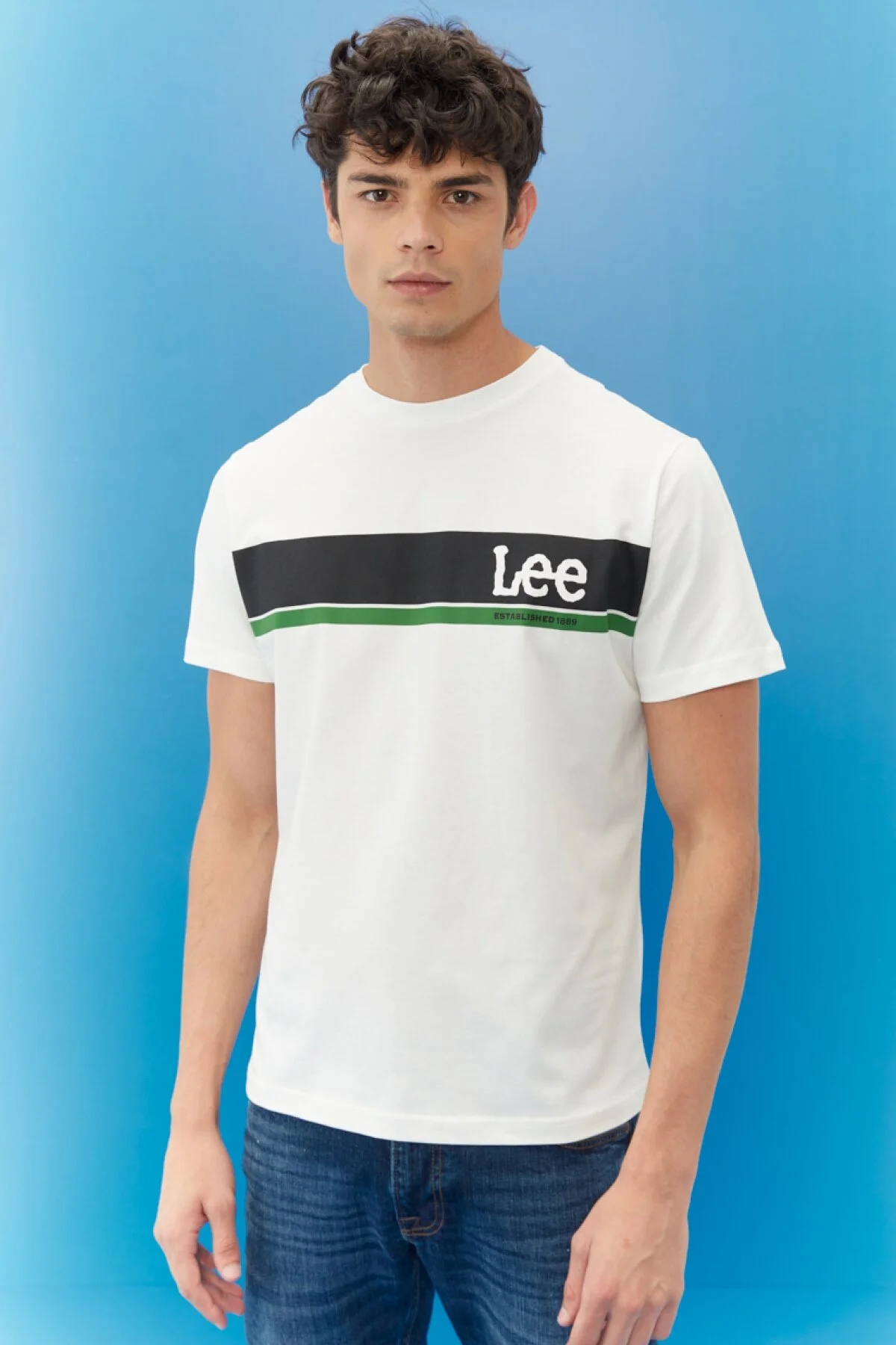 Lee Erkek Minimalist T-Shirt - Regular Fit Kısa Kol - Günlük Stil Secondary image
