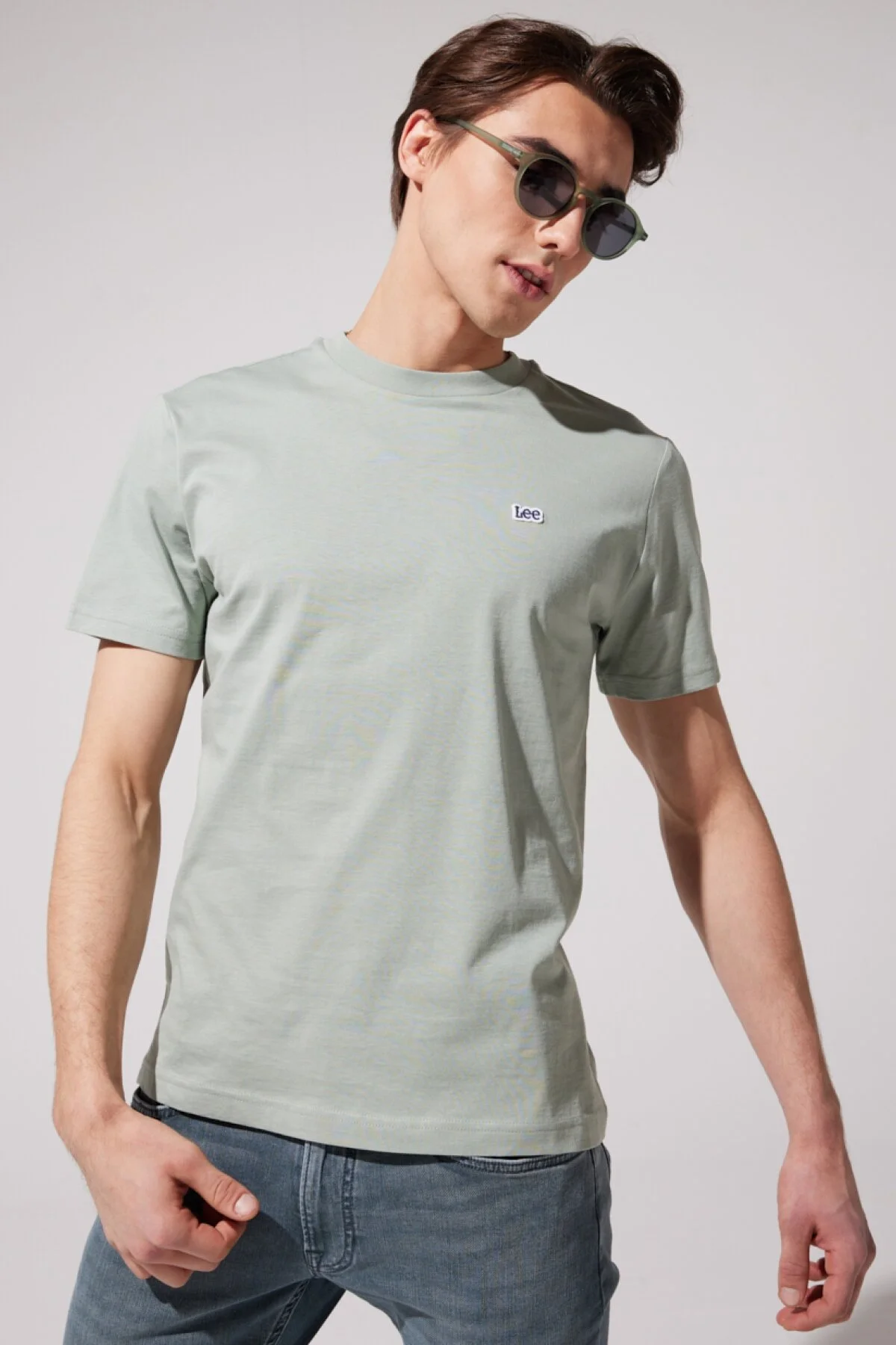 Lee Minimalist Erkek T-Shirt - Regular Fit - Kısa Kol - Günlük Ana görsel
