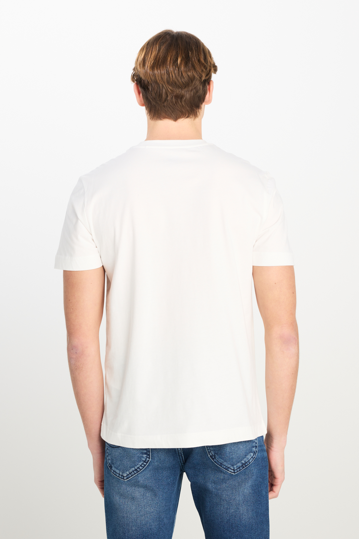 Regular Fit Normal Kesim Bisiklet Yaka Pamuklu T-Shirt Lee