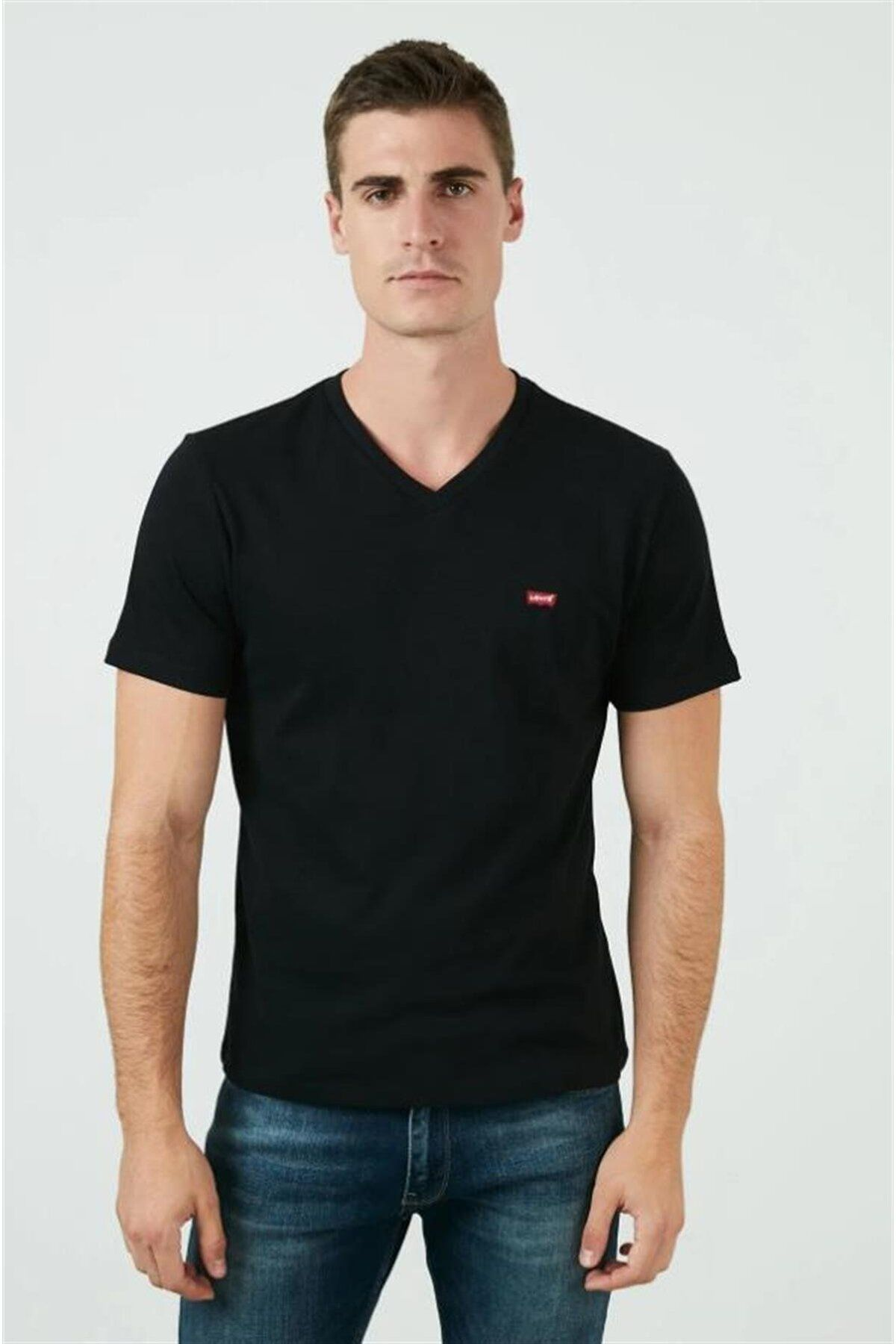 Levi's Minimalist V Yaka Kısa Kol Erkek T-Shirt - Günlük Stil Main image