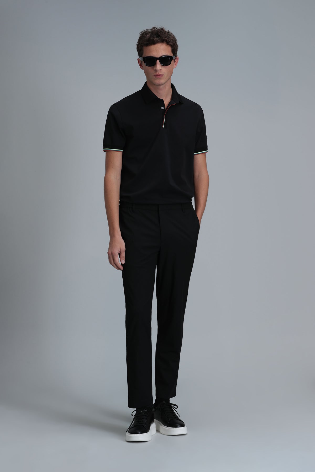 Lufian Minimalist Polo Yaka Kısa Kol Erkek T-Shirt - Günlük & Şık